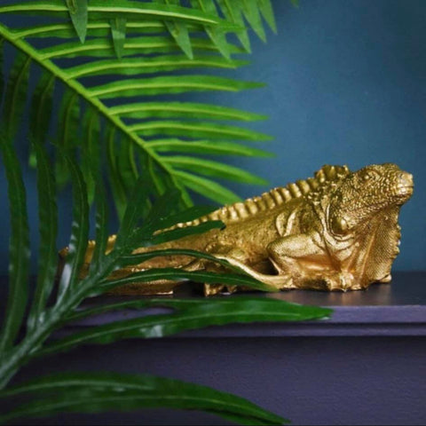 Gold Iguana Ornament