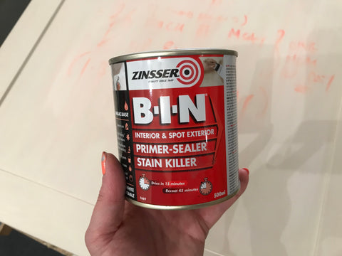 Zinsser BIN stain blocker tin