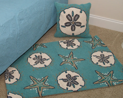 Sanddollar & Starfish Hook Rug