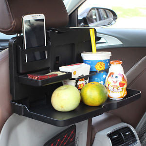 car seat organiser with tray