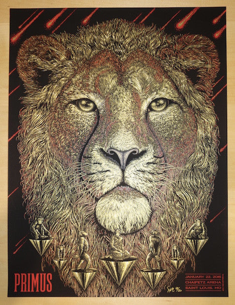 2016 Primus - St. Louis Silkscreen Concert Poster by Todd Slater | JoJo&#39;s Posters