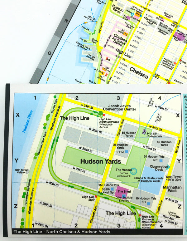 Map showing where Hudson Yards is located in New York City