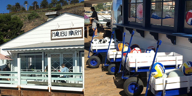 views on Malibu Fishing Pier of Malibu Farm restaurant and Ranch at the Pier Shop