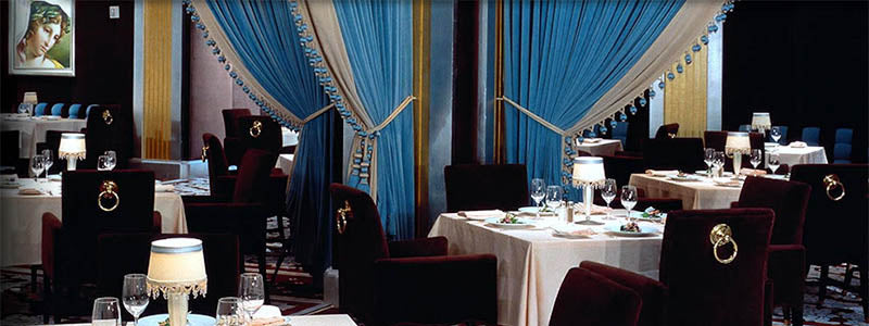 luxurious restaurant interior in Las Vegas
