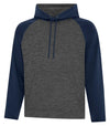 Bright Swan - ATC DYNAMIC FLEECE TWO TONE HOODIE - UNISEX - F2047 - Charcoal/Navy