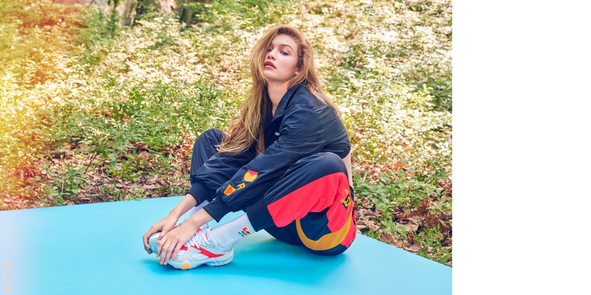 Reebok x Gigi Hadid Aztrek campaign 