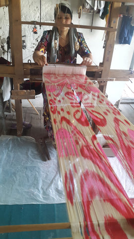 Uzbek Ikat Weaving Loom