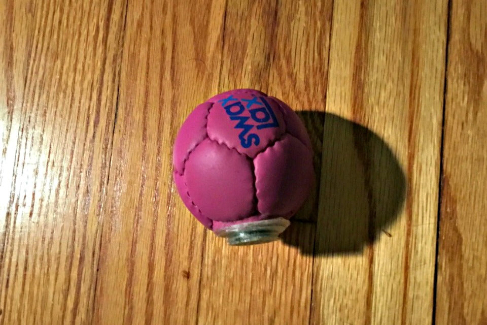 Swax Lax lacrosse training ball used for first sonic ball for blind lacrosse players