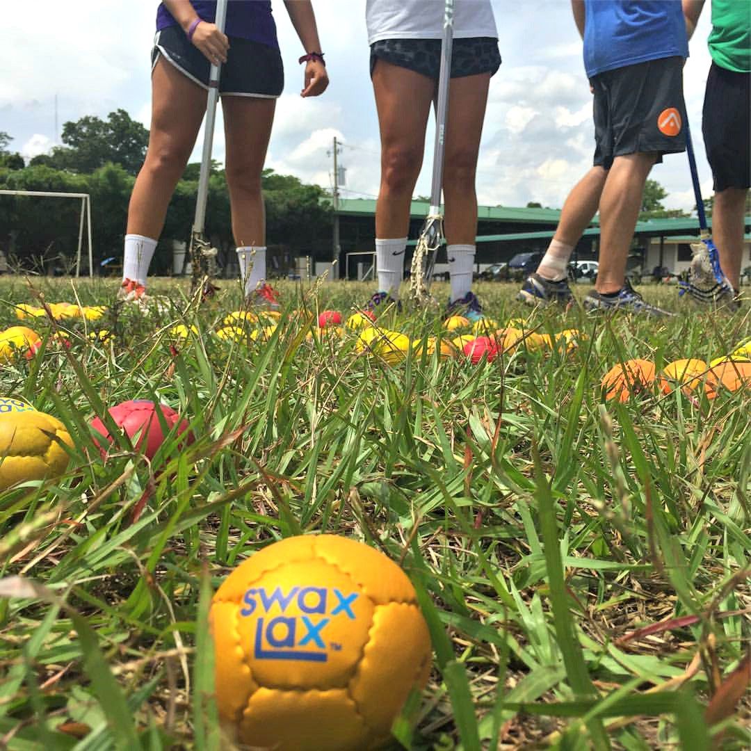 Swax Lax lacrosse training balls at Lacrosse the Nations afterschool program