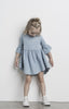 Bell-sleeve Chambray Dress