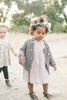 Moss Stitch Coat - Pewter