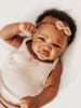 Brooke Leather Bow Headband - Meadow