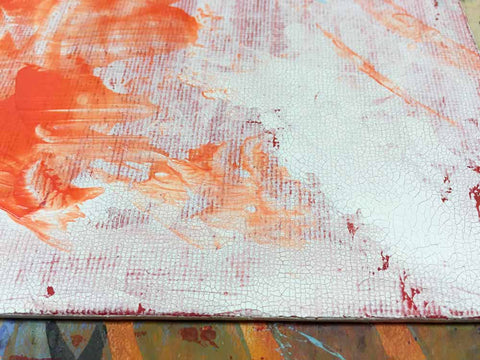 Crackle Paste Experiments on Canvas Board -Briana - Artistcellar