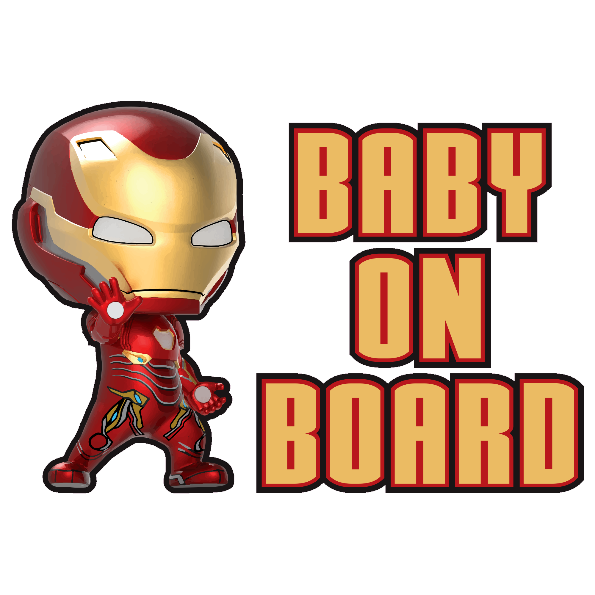 baby iron man cartoon