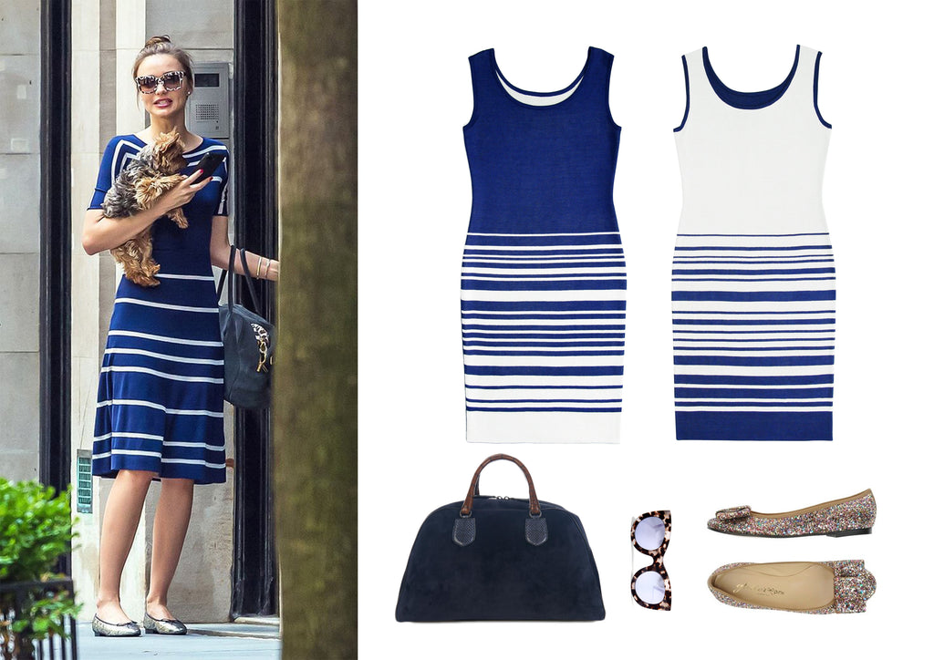 Get Miranda Kerr's casual day outfit with the Abbee reversible dress. 