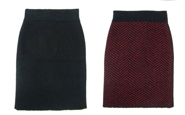 Jia Collection Glenda reversible pencil skirt for twice the fashion and twice the fun! 