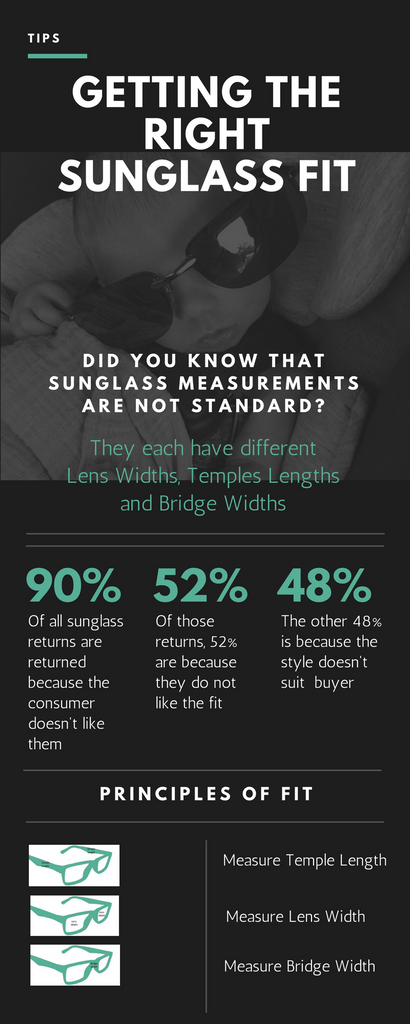 Sunglass Sizes for the perfect fit