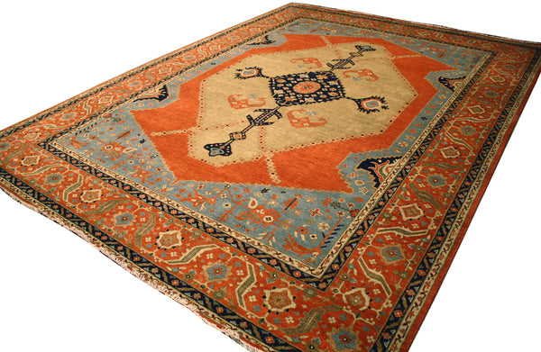 9x12 Indo-Persian Serapi Area Rug - Main Street Oriental Rugs