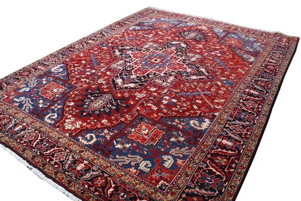 8.2x10.8 Finest Persian Heriz Rug