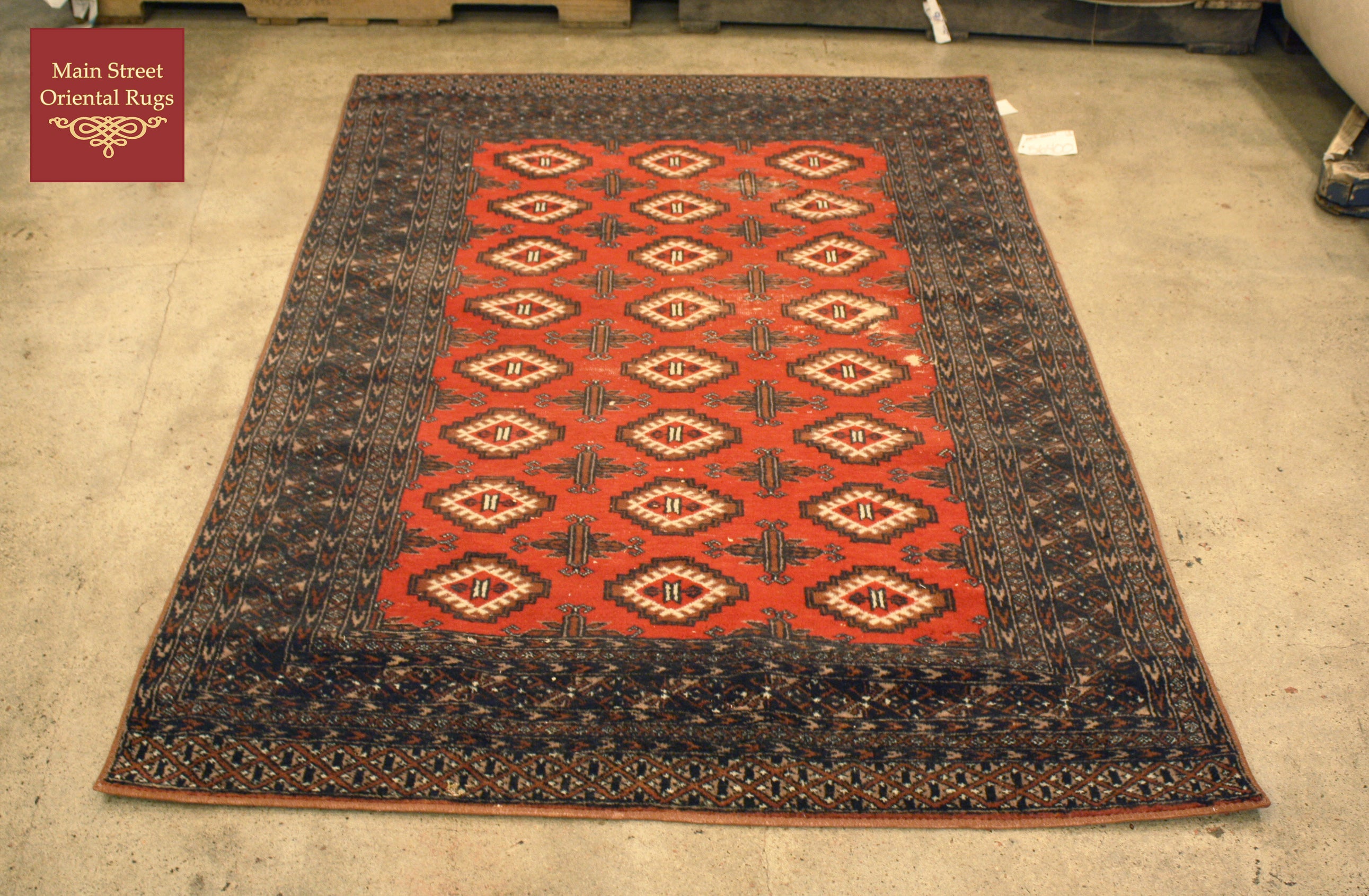 Vintage area rug repair