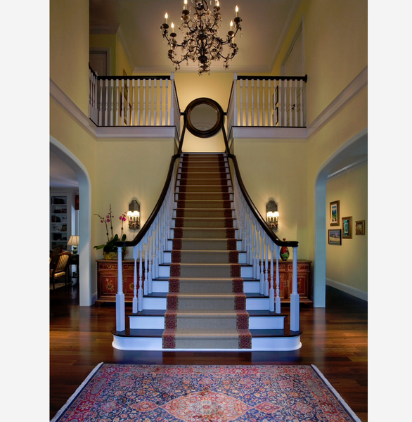 Entry way with stair runner