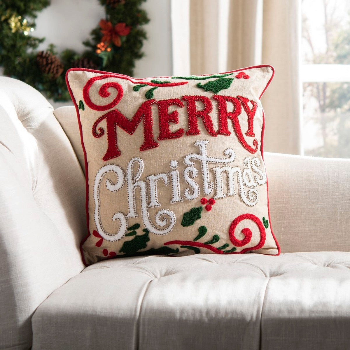 Safavieh "Merry Merry" pillow