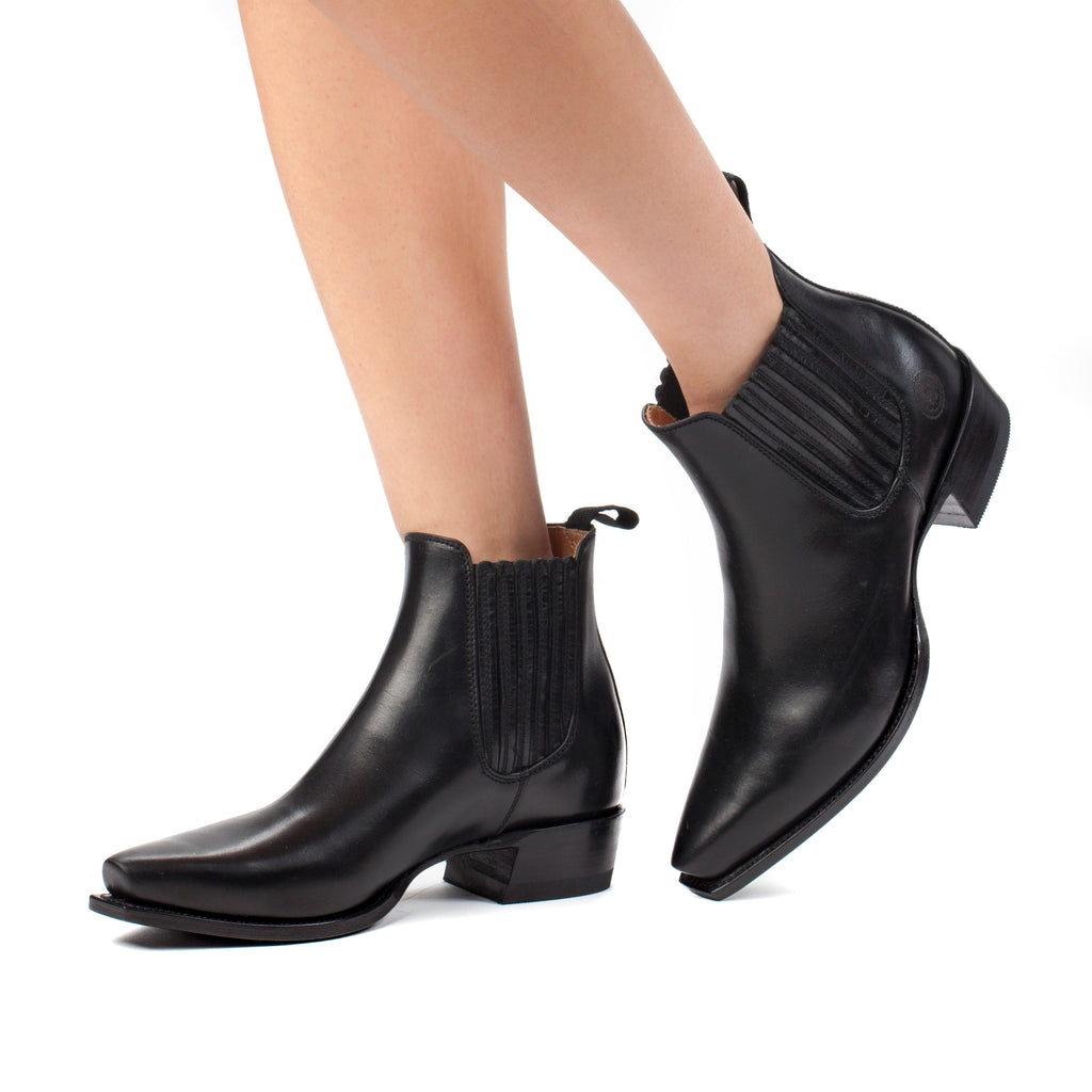 RANCH ROAD BOOTS - WOMENS  BOOTS - CHELSEA BOOTS - VERONICA - BLACK