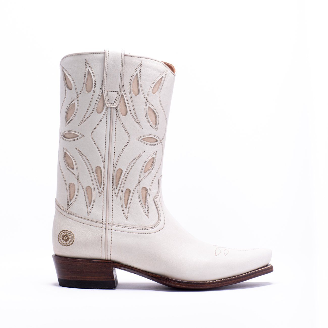 Womens Sagebrush White Leather Cowboy Boot - Ranch Road Boots™