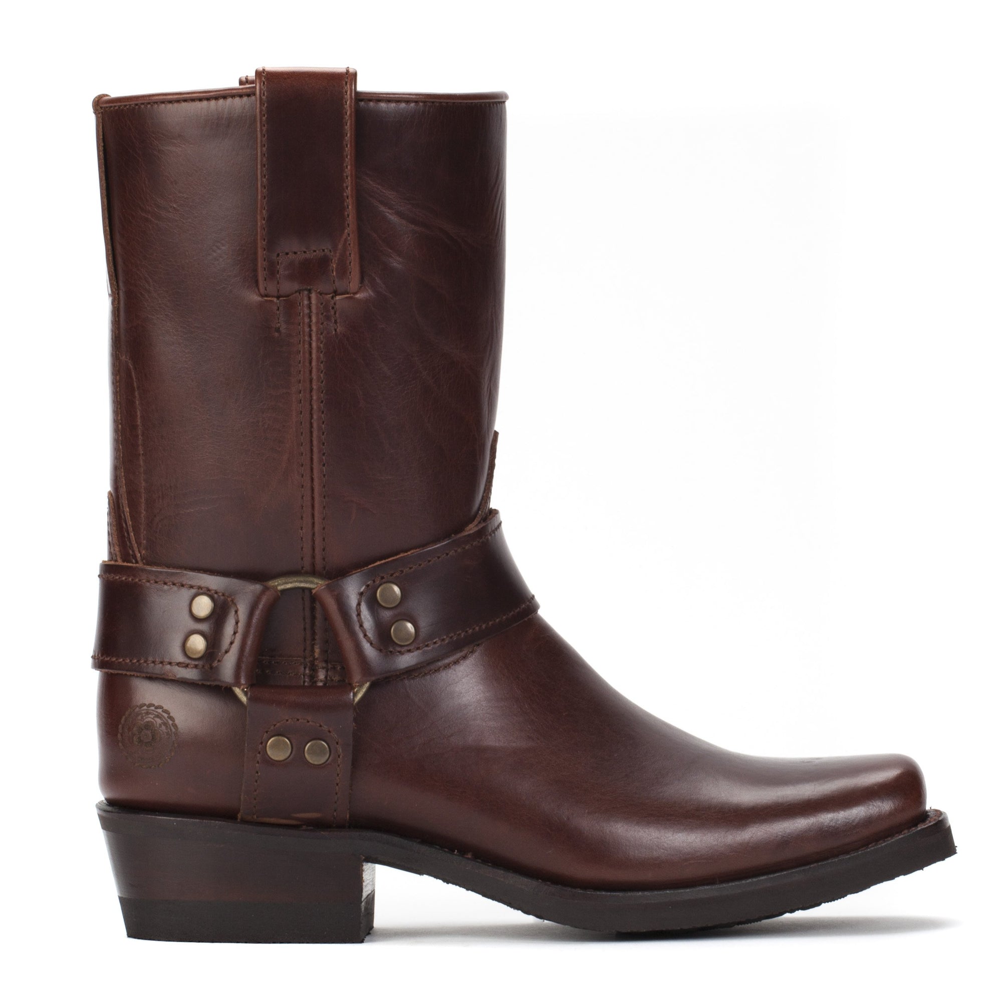 Womens Sarah Brown - Leather Moto Boots - Ranch Road Boots™