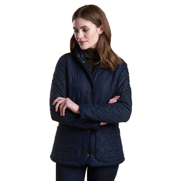 Barbour Combe Polarquilt Jacket in Navy