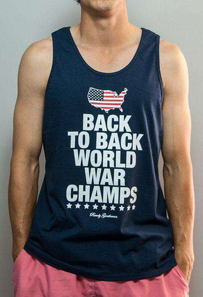 back to back world war champs tank top