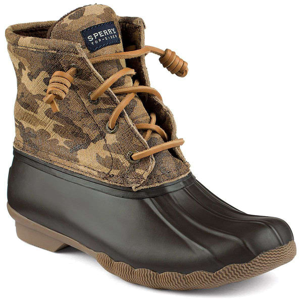 camo sperry boots