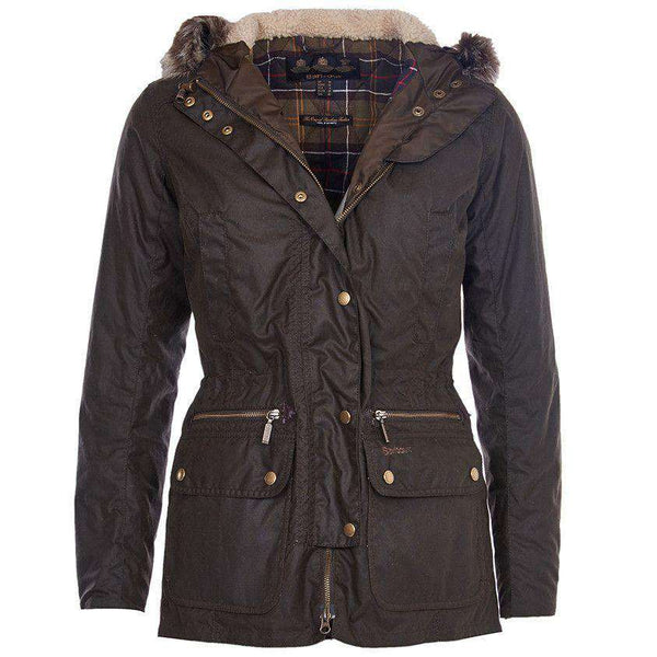 waxed parka coat womens