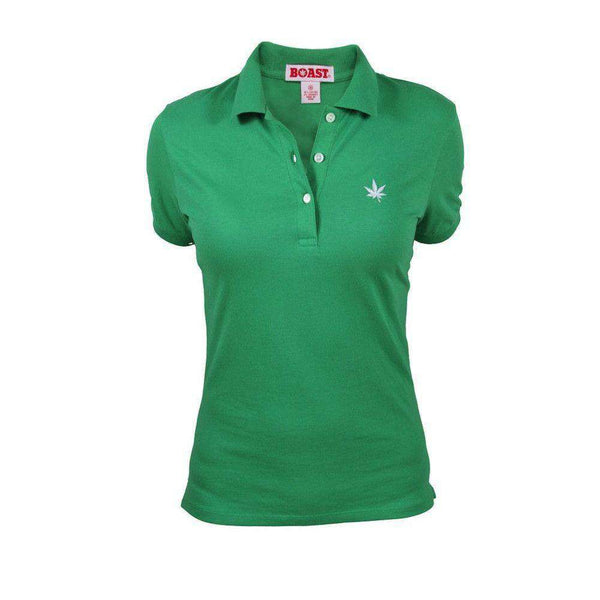 women's kelly green polo shirts