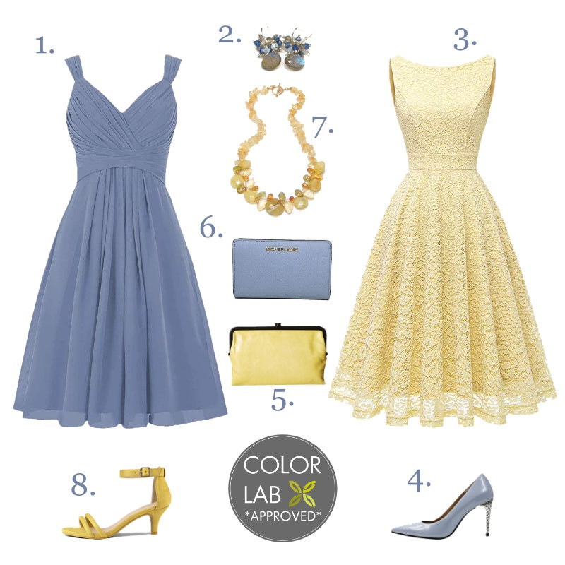 Color Craze - Placid Blue and Yellow Pear - Style Board