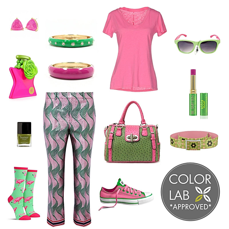 Pinks and Greens Style Board