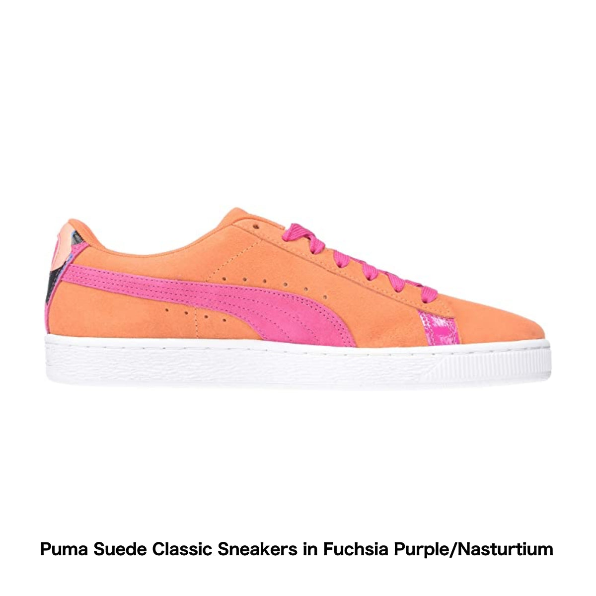 Puma Suede Classic Sneakers in Fuchsia Purple/Nasturtium - Amazon