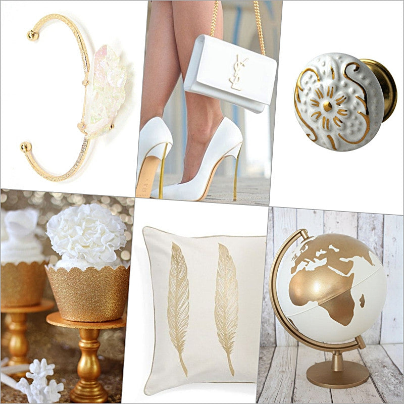 White and Gold on Pinterest