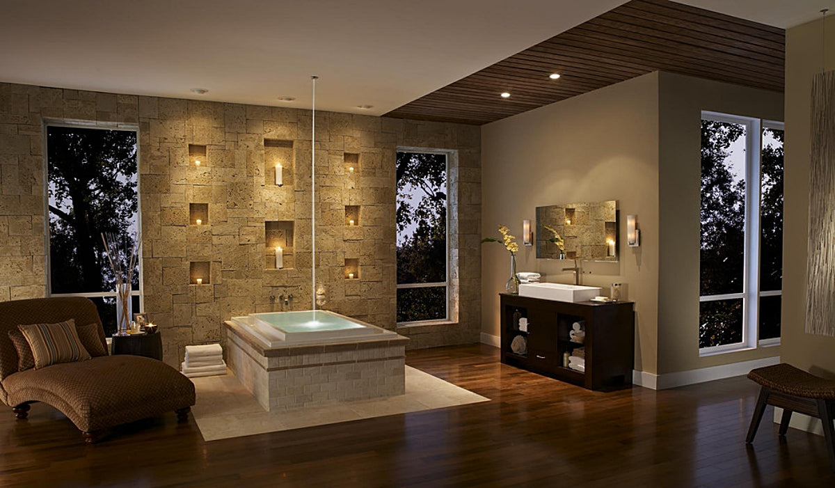 Zen Bathtub Candle Wall - Houzz