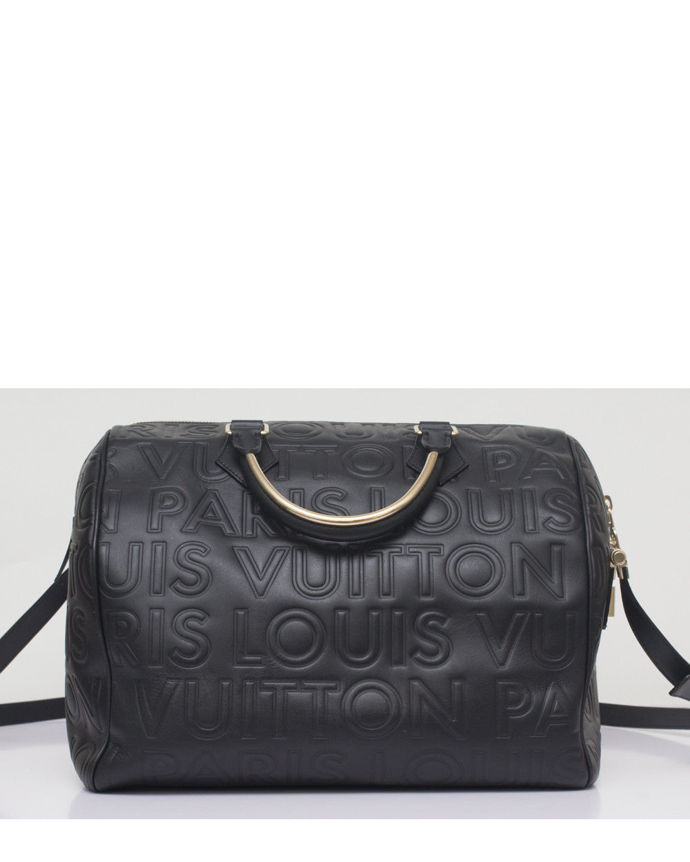 Louis Vuitton Black Speedy Paris Cube Bag – High Fashion Society