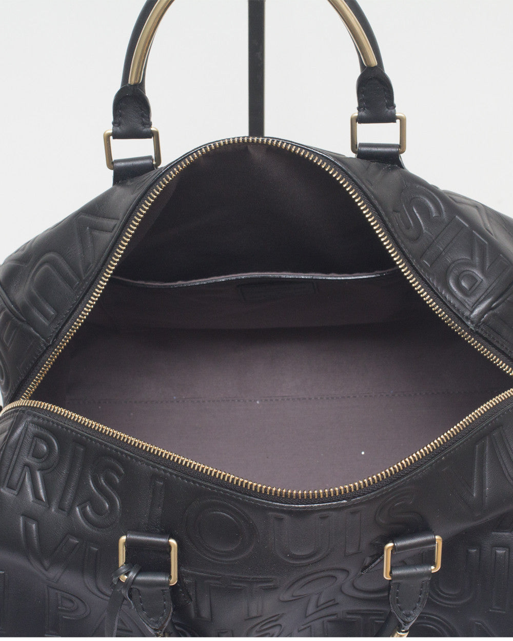 Louis Vuitton Black Speedy Paris Cube Bag – High Fashion Society