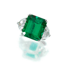 10.73ct Colombian emerald ring