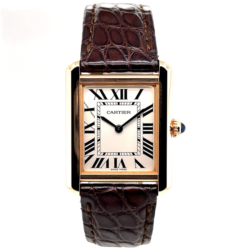 cartier tank solo rose gold small