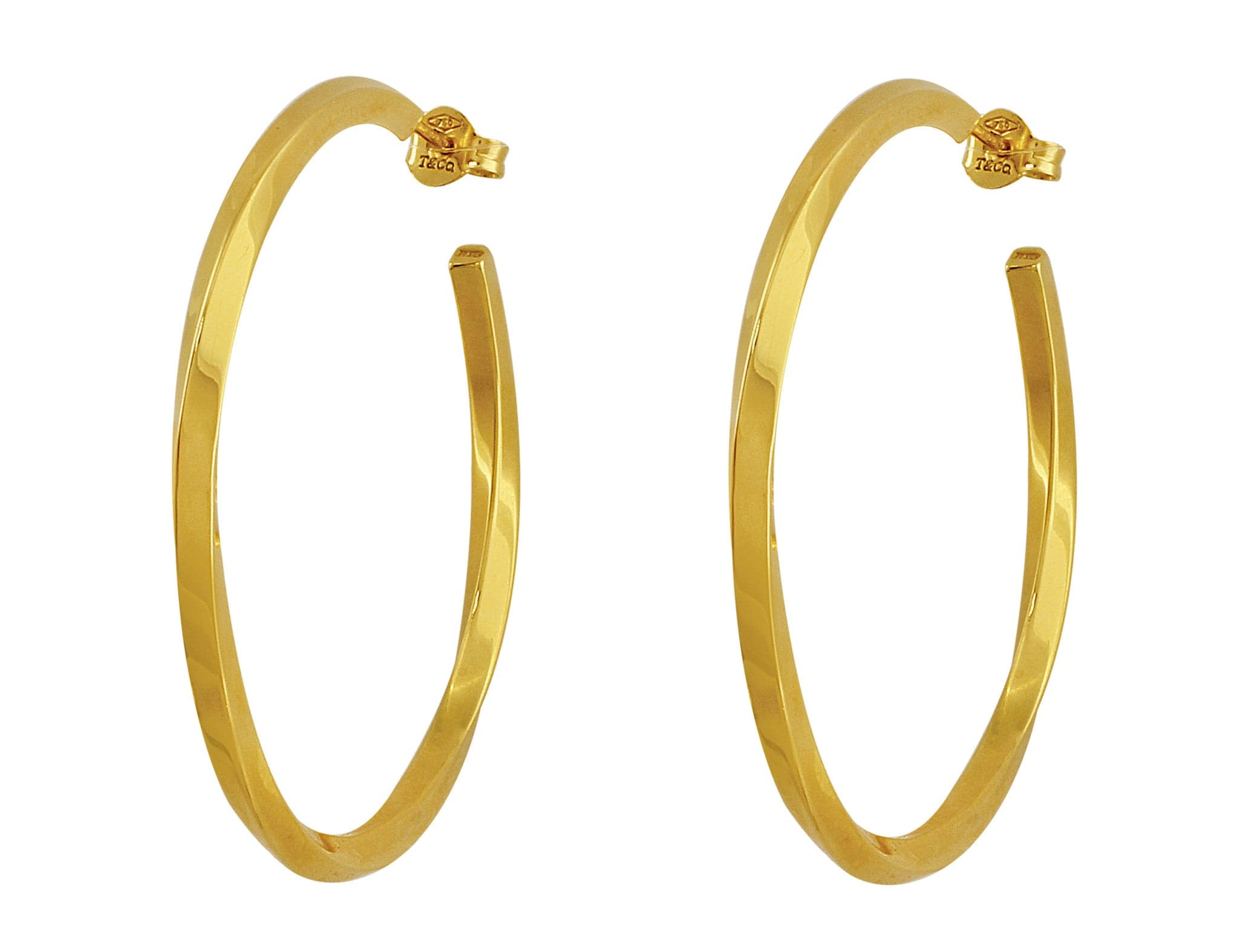 tiffany twist hoop earrings