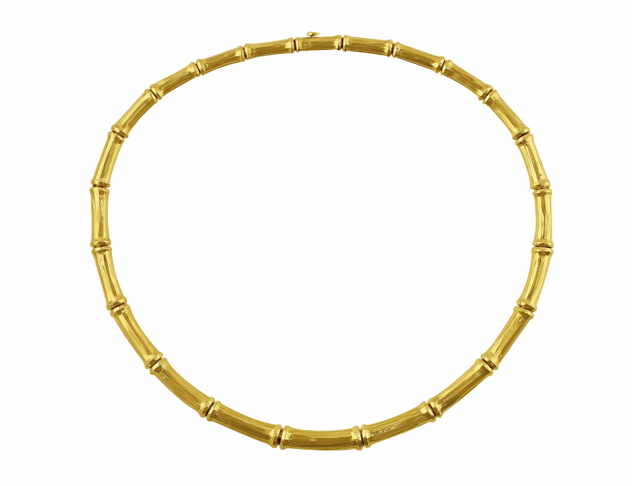 Cartier 18K Yellow Gold Bamboo Necklace 
