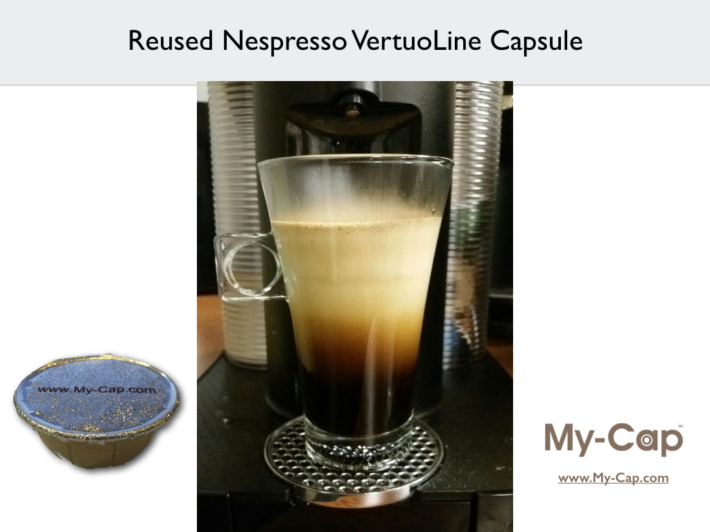 Reused Nespresso VertuoLine Capsule Crema
