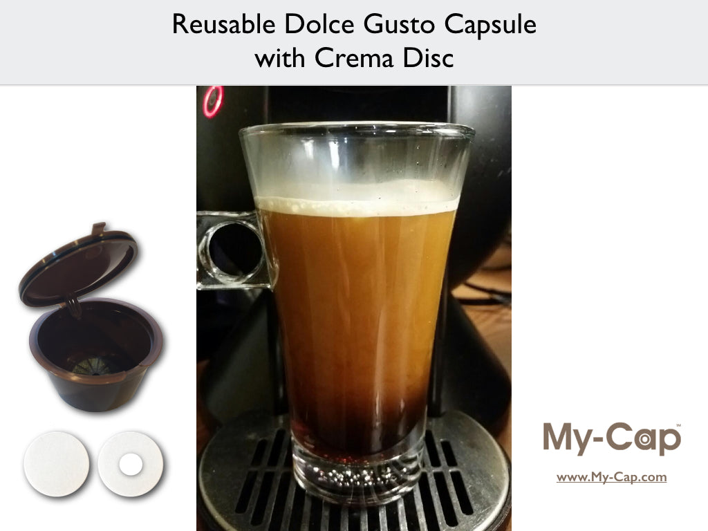 Reusable Dolce Gusto Capsule with Crema Disc