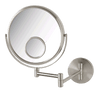 Jerdon Reversible 1x/10x Wall-Mount Makeup Mirror with 15x Spot Mirror