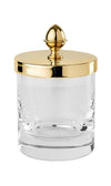 Cristal&Bronze Cristallin "lisse" Q-Tip Jars in 27 Finishes