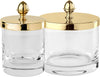 Cristal&Bronze Cristallin "lisse" Q-Tip Jars in 27 Finishes